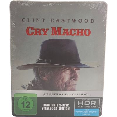 Cry Macho Clint Eastwood 4K Ultra HD Blu-ray + Blu-ray Steelbook 2021 Region B État correct - 55,99 € Cry Macho Clint Eastwood 4K Ultra HD Blu-ray + Blu-ray Steelbook 2021 Region B État correct reconditionné disponible sur Fnac