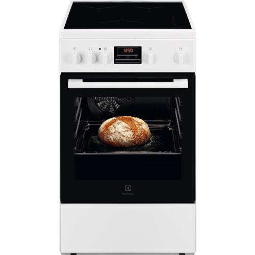 Cuisinière 50x60 - TABLE: Induction - Commandes par manettes - Source de chaleur du four:Electricité - Four Chaleur tournante pulsée - Nettoyage four: Catalyse - Programmateur électronique État correct Electrolux reconditionné disponible sur Fnac