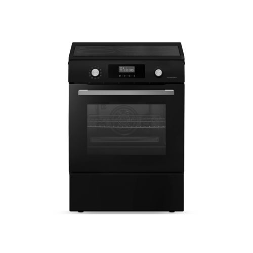 Cuisiniere induction 3 foyers, Four pyrolyse 65L, Noir État correct Schneider Electric reconditionné disponible sur Fnac