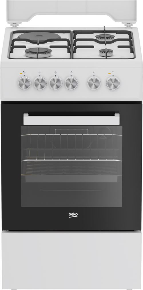 Cuisinière mixte Beko FSS53011DW  Blanc État correct Beko reconditionné disponible sur Fnac