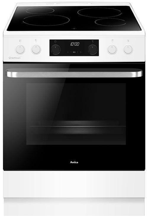 Cuisinière vitrocéramique Amica ACV7005SRW Blanc État correct reconditionné disponible sur Fnac