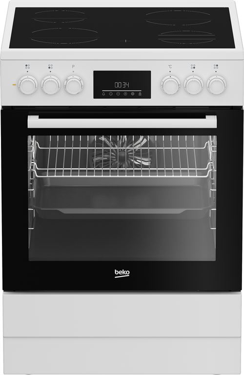 Cuisinière vitrocéramique BEKO FBE67300WCS État correct Beko reconditionné disponible sur Fnac