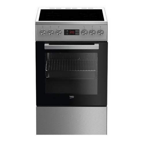 Cuisinière Vitroceramique Beko FSE57300GX 4 Foyers Acier État correct Beko reconditionné disponible sur Fnac | Dero