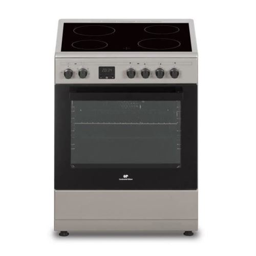 Cuisiniere vitrocéramique CONTINENTAL EDISON CECV60FCS 4 feu L58 8 P61 H83 cm Silve État correct N/A reconditionné disponible sur Fnac