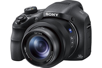 Cyber-shot DSC-HX350 - Appareil photo numérique - compact - 20.4 MP - 1080p / 60 pi/s - 50x zoom optique - Carl Zeiss - noir Bon état Sony reconditionné disponible sur Darty