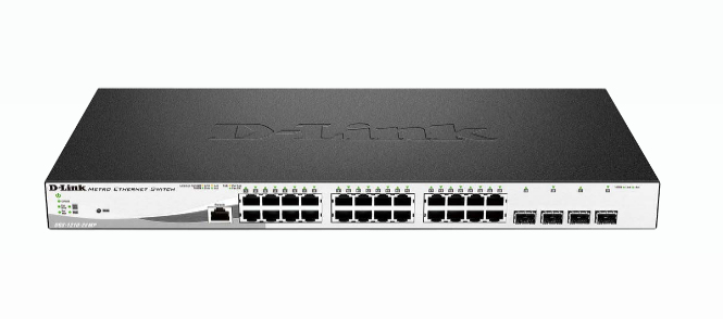 D-Link DGS-1210-28MP/E commutateur réseau Géré L2 Gigabit Ethernet (10/100/1000) Connexion Ethernet, supportant l'alimentation via ce port (PoE) 1U Noir, Gris - Excellent état Parfait état D-Link reconditionné disponible sur Pixmania