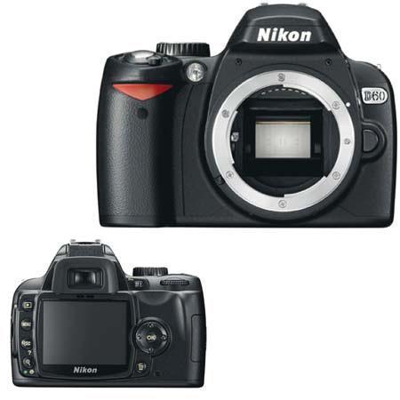 D60 - Noir + Nikon Nikon AF-S DX Nikkor 18-55 mm f/3.5-5.6G ED II f/3.5-5.6G Reconditionné Nikon reconditionné disponible sur Backmarket