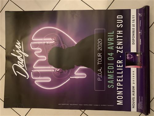 DADJU - P.O.A. Tour 2020 / CONCERT - 70x100cm - Affiche État correct N/A reconditionné disponible sur Fnac