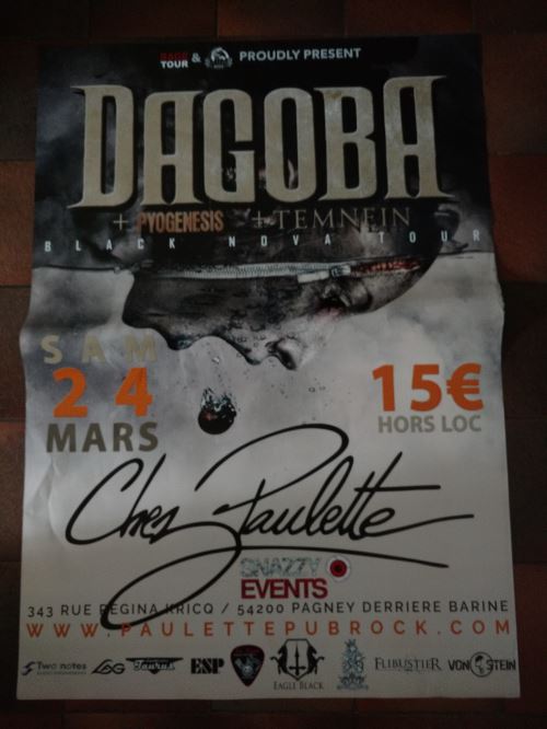 DAGOBA - Black Nova Tour - AFFICHE État correct reconditionné disponible sur Fnac