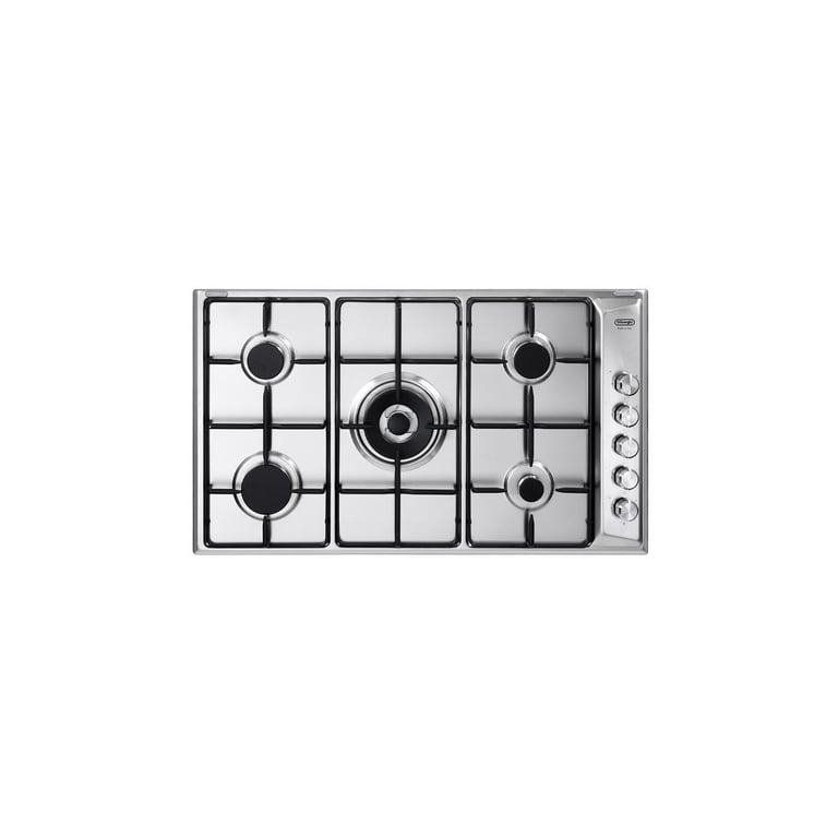 De'Longhi DLI 59 DD Table de cuisson à gaz encastrable 90 cm 5 brûleurs en acier inoxydable - Excellent état Parfait état De'Longhi reconditionné disponible sur Pixmania | Dero