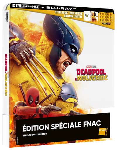 Deadpool & Wolverine Édition Limitée SteelBook® Exclusivité Fnac Blu-ray 4K Ultra HD État correct reconditionné disponible sur Fnac