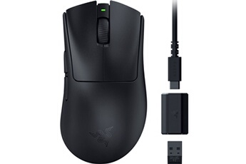 DeathAdder V3 HyperSpeed Noir - Gaming Esport sans fil - forme ergonomique, 6 boutons programmables, 30 000 DPI Bon état Razer reconditionné disponible sur Darty