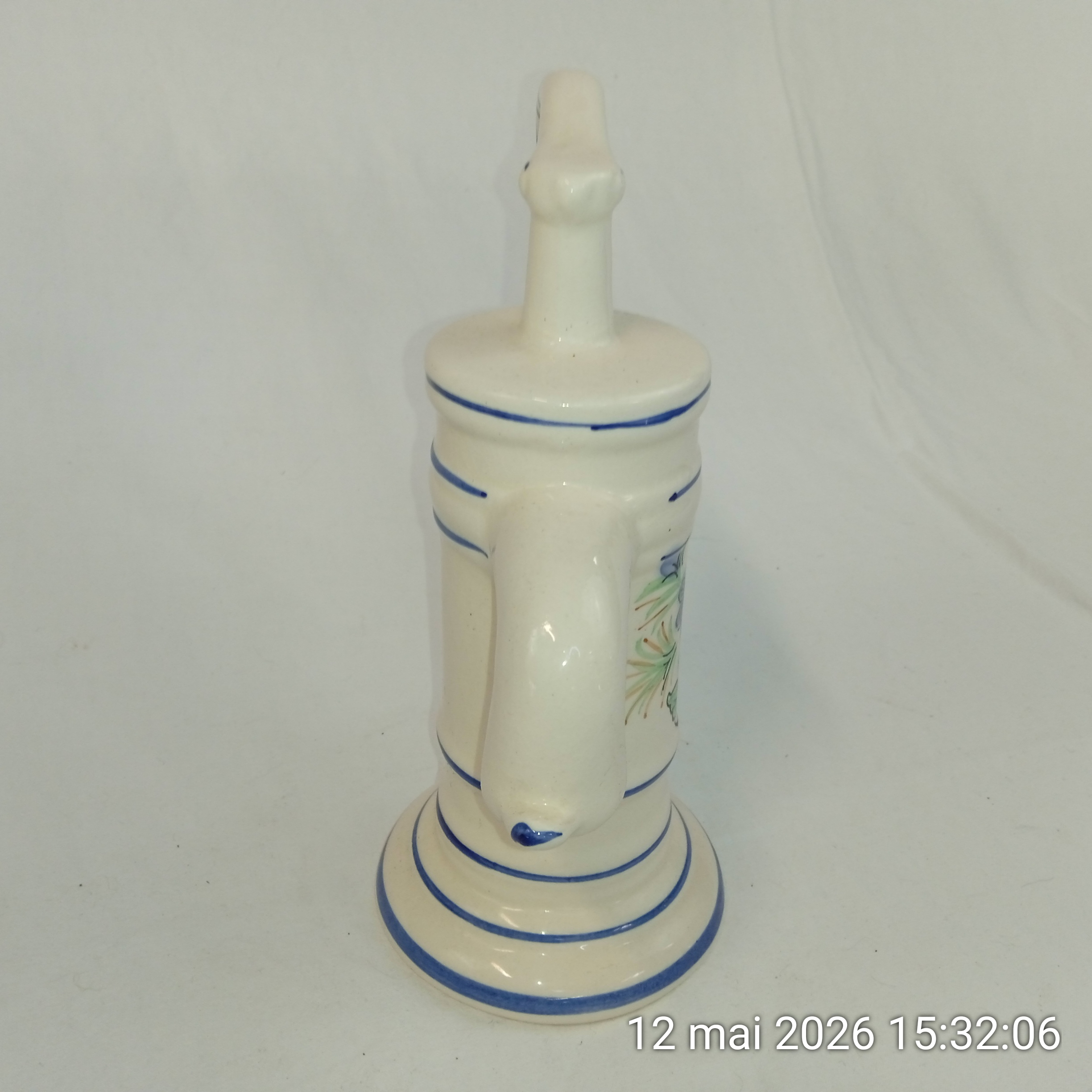 Voir photo 3 de Déco Pompe à eau motif fleuri vintage en faïence numeroté Déco Pompe à eau motif fleuri vintage en faïence numeroté Très bon état reconditionné photo 3