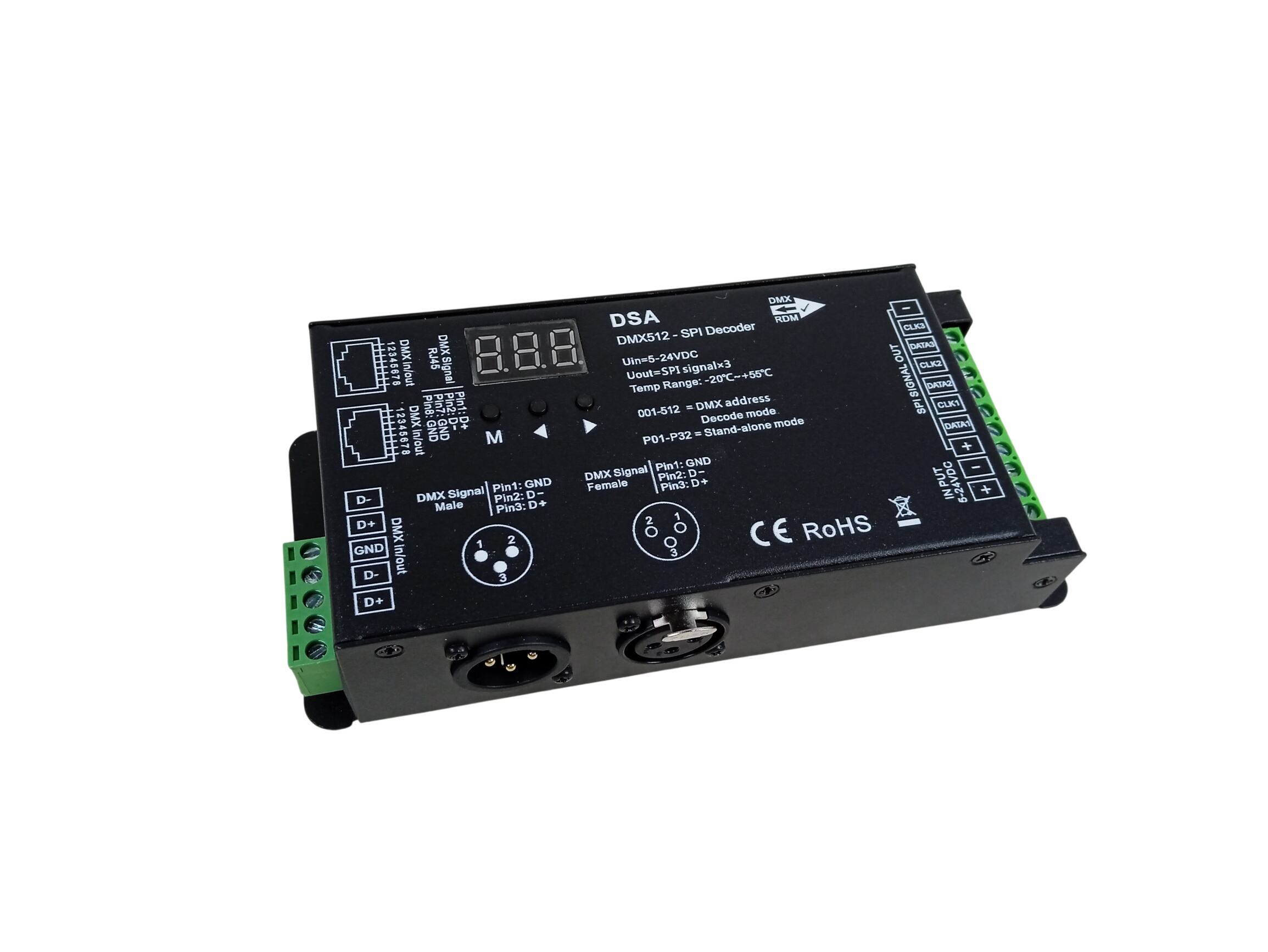 Décodeur DMX512 - SPI afin de gérer des effets d'éclairage pour les professionnels ou amateurs Très bon état - 40,00 € Décodeur DMX512 - SPI afin de gérer des effets d'éclairage pour les professionnels ou amateurs Très bon état reconditionné disponible sur Label Emmaüs | Dero