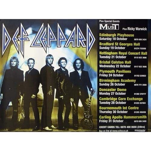 Def Leppard - 75x100 cm - AFFICHE / POSTER État correct N/A reconditionné disponible sur Fnac