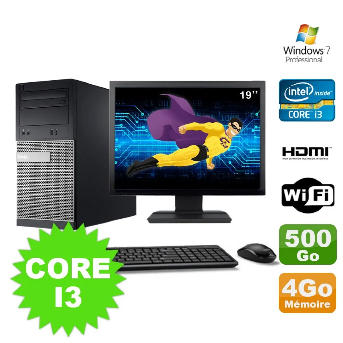 Dell 3010 MT État correct - 289,50 € Dell 3010 MT État correct Dell reconditionné disponible sur Rue du Commerce Seconde Vie