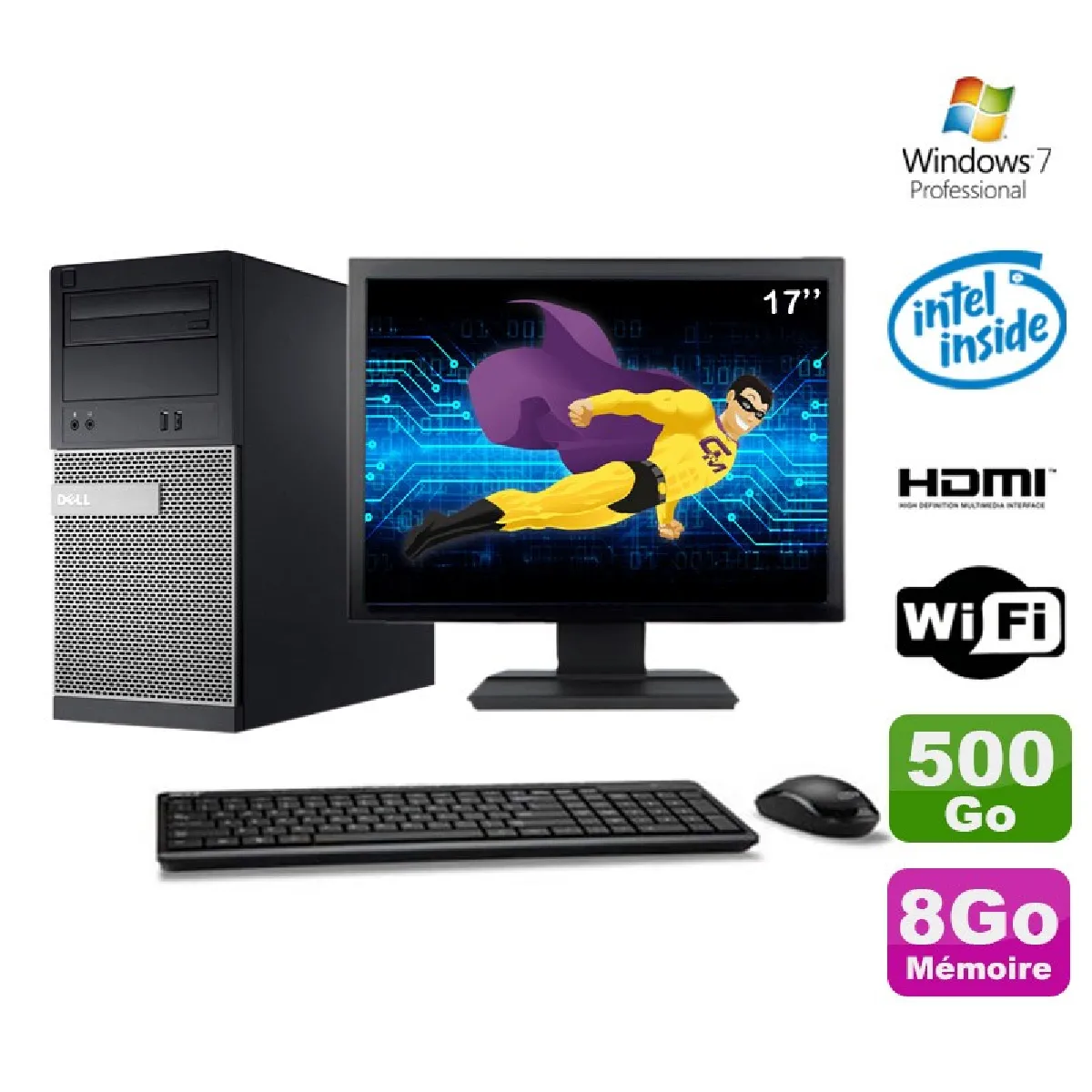 Acheter Dell 3010 MT État correct - 209,50 € Dell 3010 MT État correct Dell reconditionné disponible sur Rue du Commerce Seconde Vie