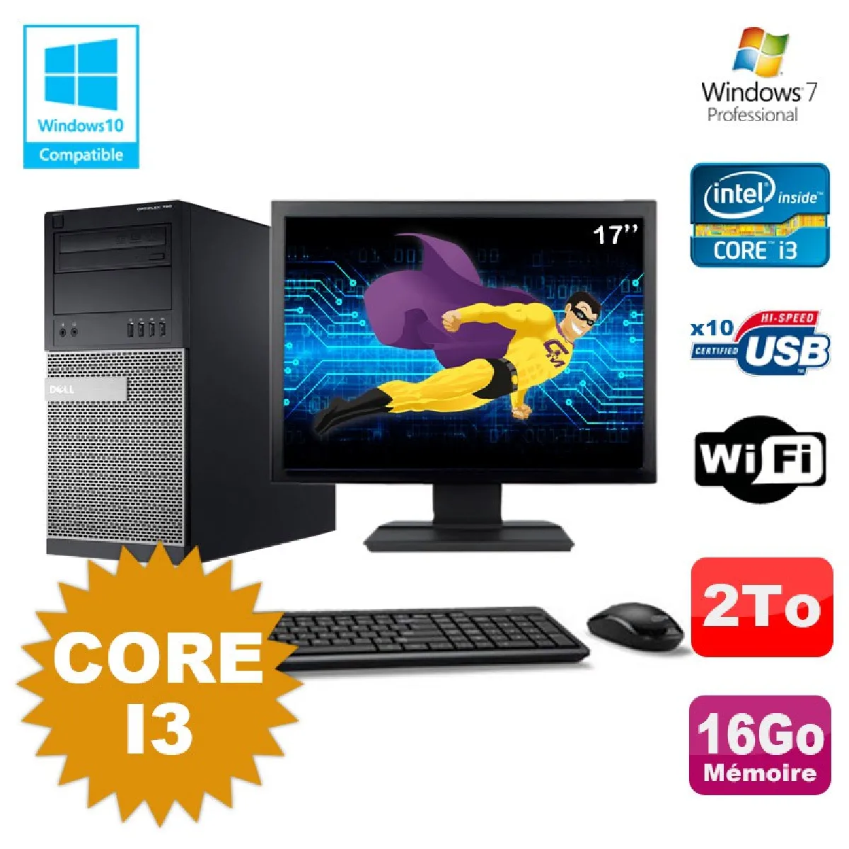 Dell 790 Ecran 17" Core i3 3.1GHz 16Go 2To État correct - 632,95 € Dell 790 Ecran 17" Core i3 3.1GHz 16Go 2To État correct Dell reconditionné disponible sur Rue du Commerce Seconde Vie | Dero