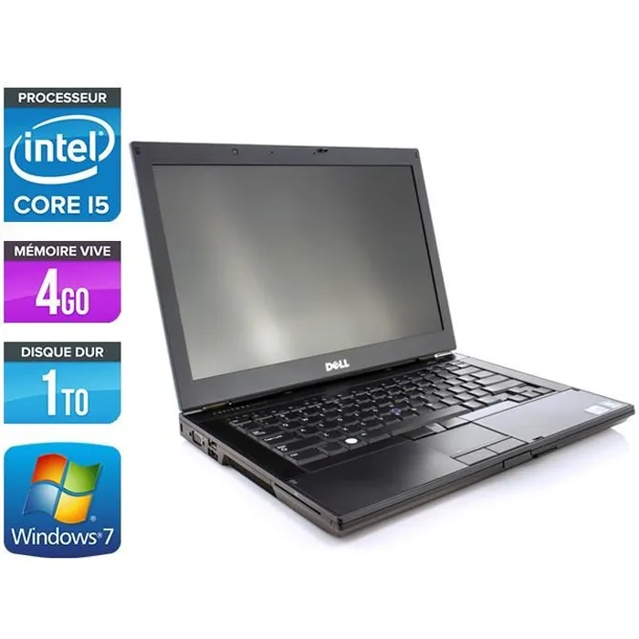 Dell E6410 - Core i5 M560 - 4Go - 1To - Webcam Reconditionné - 199,00 € Dell E6410 - Core i5 M560 - 4Go - 1To - Webcam Reconditionné Dell reconditionné disponible sur Cdiscount Seconde Vie