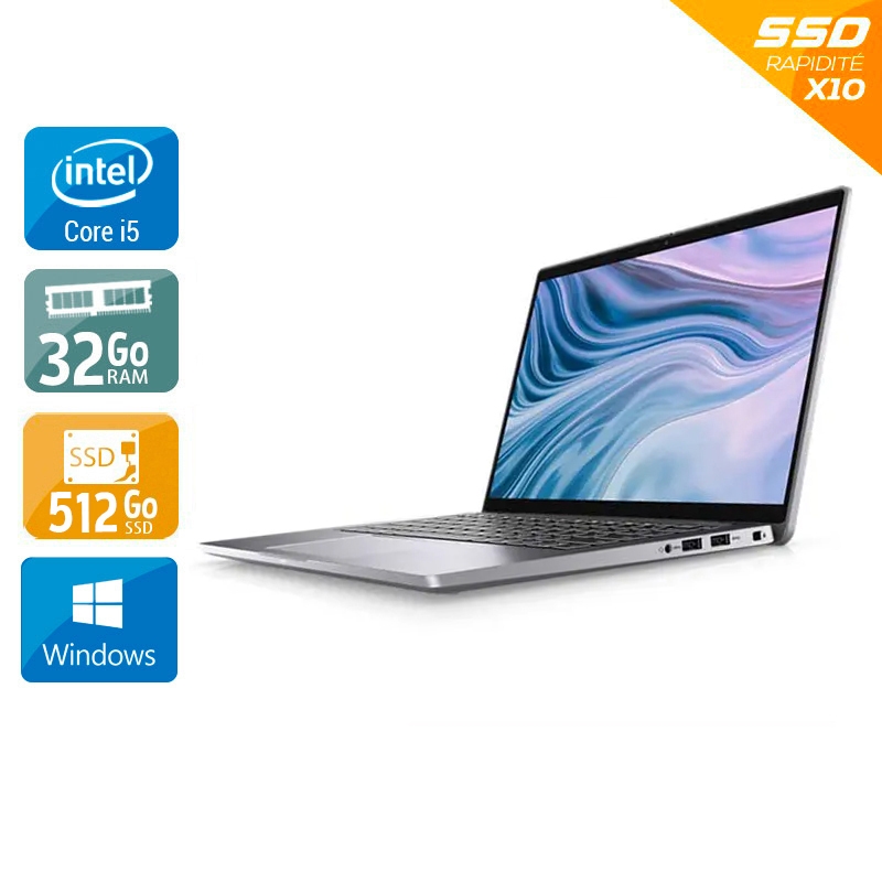 Dell Latitude 7410 14'' i5 Gen 10 32Go RAM 512Go SSD Windows 11 État correctOccasion certifiée reconditionnée Bon état reconditionné disponible sur Kiatoo