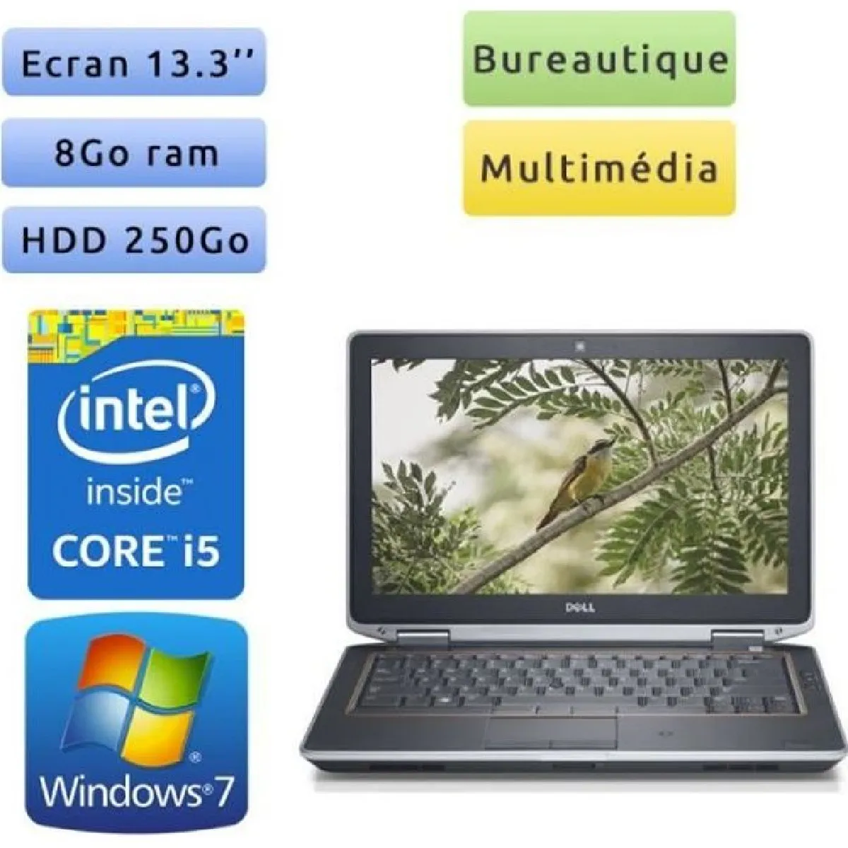 Dell Latitude E6320 - Windows 7 - i5 8Go 250Go - 13.3 - Ordinateur Portable PC Noir Reconditionné - 149,00 € Dell Latitude E6320 - Windows 7 - i5 8Go 250Go - 13.3 - Ordinateur Portable PC Noir Reconditionné Dell reconditionné disponible sur Rue du Commerce Seconde Vie | Dero