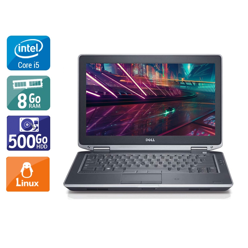 Dell Latitude e6330 13,3'' i5 - 8Go RAM 500Go HDD Linux Bon étatOccasion certifiée reconditionnée Bon état reconditionné disponible sur Kiatoo