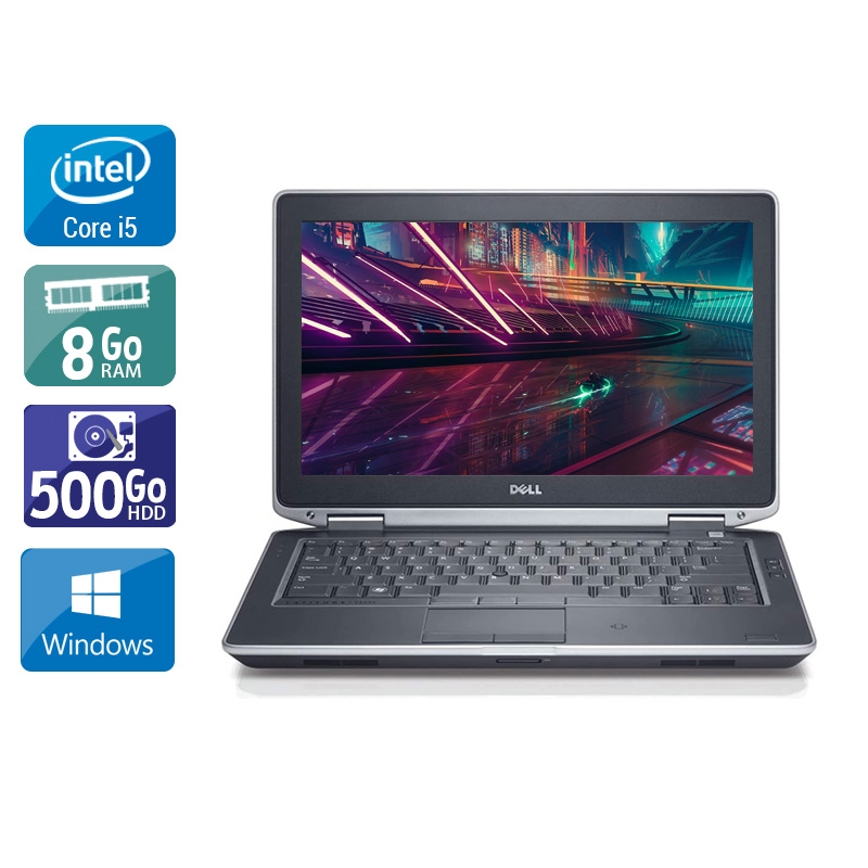 Dell Latitude e6330 13,3'' i5 - 8Go RAM 500Go HDD Windows 10 État correctOccasion certifiée reconditionnée Bon état reconditionné disponible sur Kiatoo