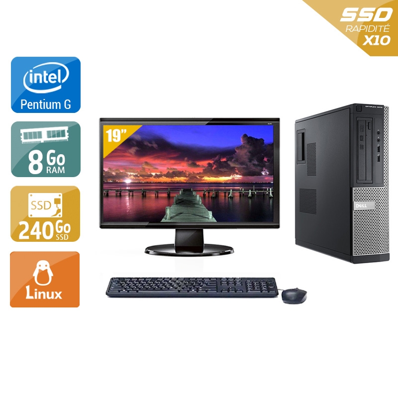 Dell Optiplex 3010 Desktop Pentium G Dual Core + Écran - 19'' 8Go RAM 240Go SSD Linux Bon étatOccasion certifiée reconditionnée Bon état - 224,17 € Dell Optiplex 3010 Desktop Pentium G Dual Core + Écran - 19'' 8Go RAM 240Go SSD Linux Bon étatOccasion certifiée reconditionnée Bon état reconditionné disponible sur Kiatoo