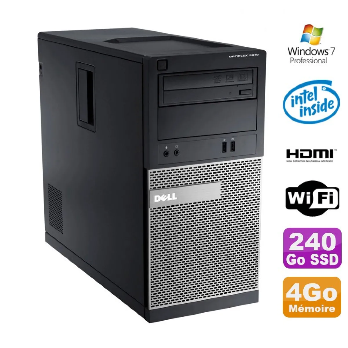 Dell Optiplex 3010 MT État correct - 204,50 € Dell Optiplex 3010 MT État correct Dell reconditionné disponible sur Rue du Commerce Seconde Vie