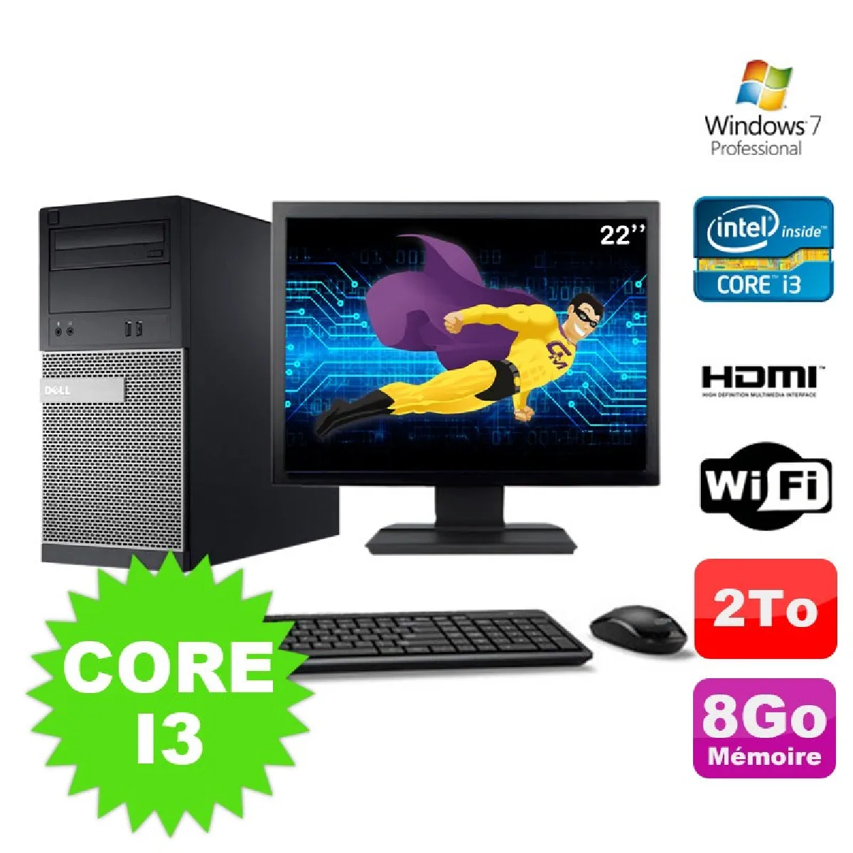 Dell OptiPlex 3010 État correct - 382,50 € Dell OptiPlex 3010 État correct Dell reconditionné disponible sur Rue du Commerce Seconde Vie