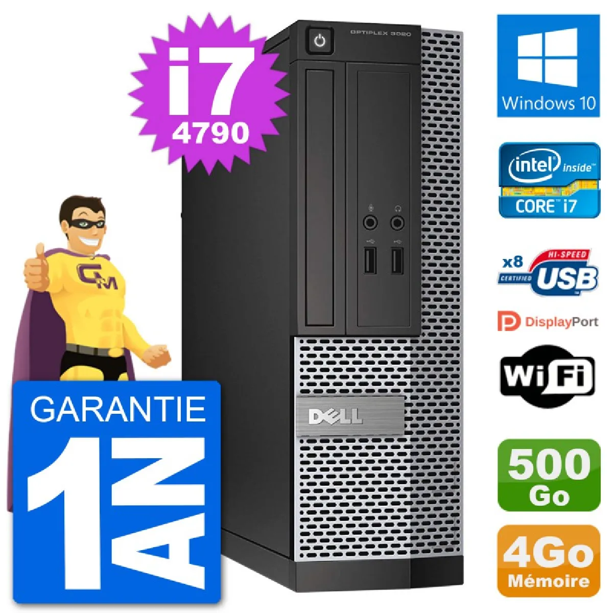 Dell Optiplex 3020 SFF - Noir État correct - 274,50 € Dell Optiplex 3020 SFF - Noir État correct Dell reconditionné disponible sur Rue du Commerce Seconde Vie | Dero