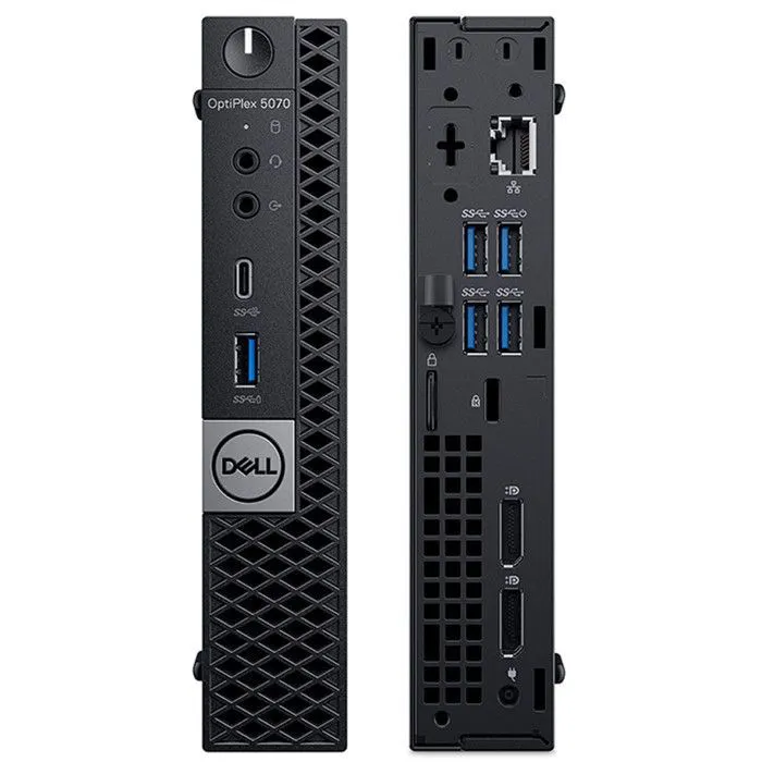 Dell OptiPlex 5070 Mini Core i5-8500 8 Go RAM 256 Go SSD Sans clavier WiFi Win 11 Pro - Reconditionné - Excellent état Reconditionné Dell reconditionné disponible sur Cdiscount Seconde Vie