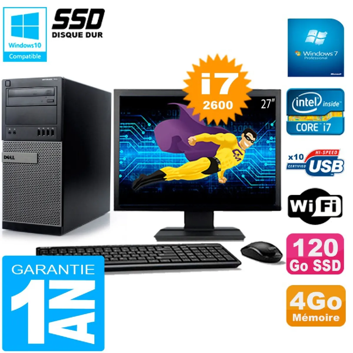 Dell Optiplex 7010 - Intel Core i7-2600 État correct - 529,50 € Dell Optiplex 7010 - Intel Core i7-2600 État correct Dell reconditionné disponible sur Rue du Commerce Seconde Vie