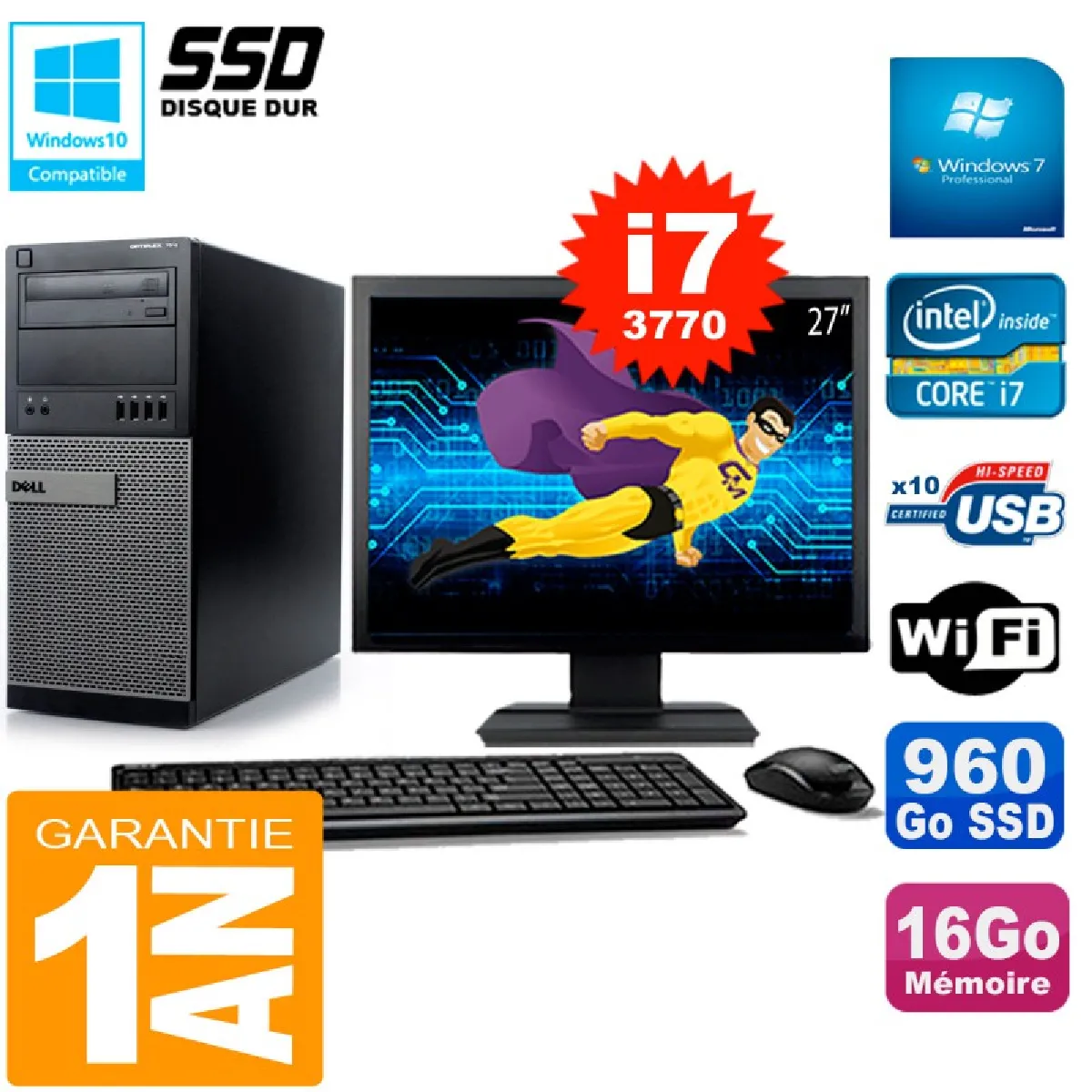 Acheter Dell Optiplex 7010 - Intel i7-3770 16 Go SSD 960 Go État correct - 789,50 € Dell Optiplex 7010 - Intel i7-3770 16 Go SSD 960 Go État correct Dell reconditionné disponible sur Rue du Commerce Seconde Vie