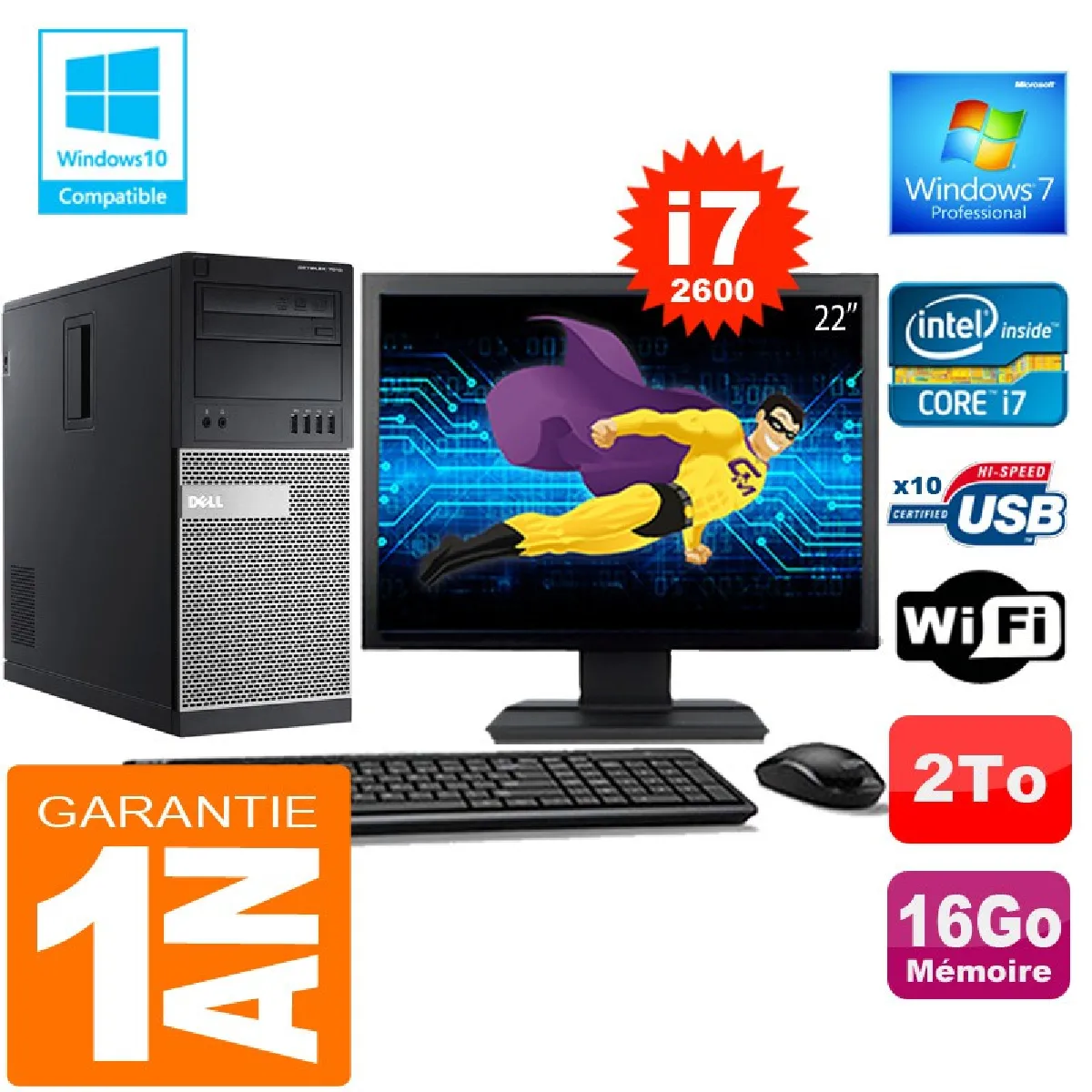 Acheter Dell Optiplex 7010 MT - i7-2600 - 16Go/2To État correct - 712,50 € Dell Optiplex 7010 MT - i7-2600 - 16Go/2To État correct Dell reconditionné disponible sur Rue du Commerce Seconde Vie