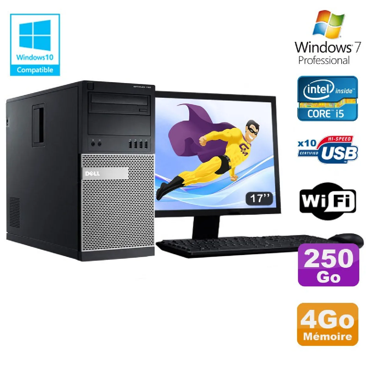 Dell Optiplex 7010 MT État correct - 539,50 € Dell Optiplex 7010 MT État correct Dell reconditionné disponible sur Rue du Commerce Seconde Vie