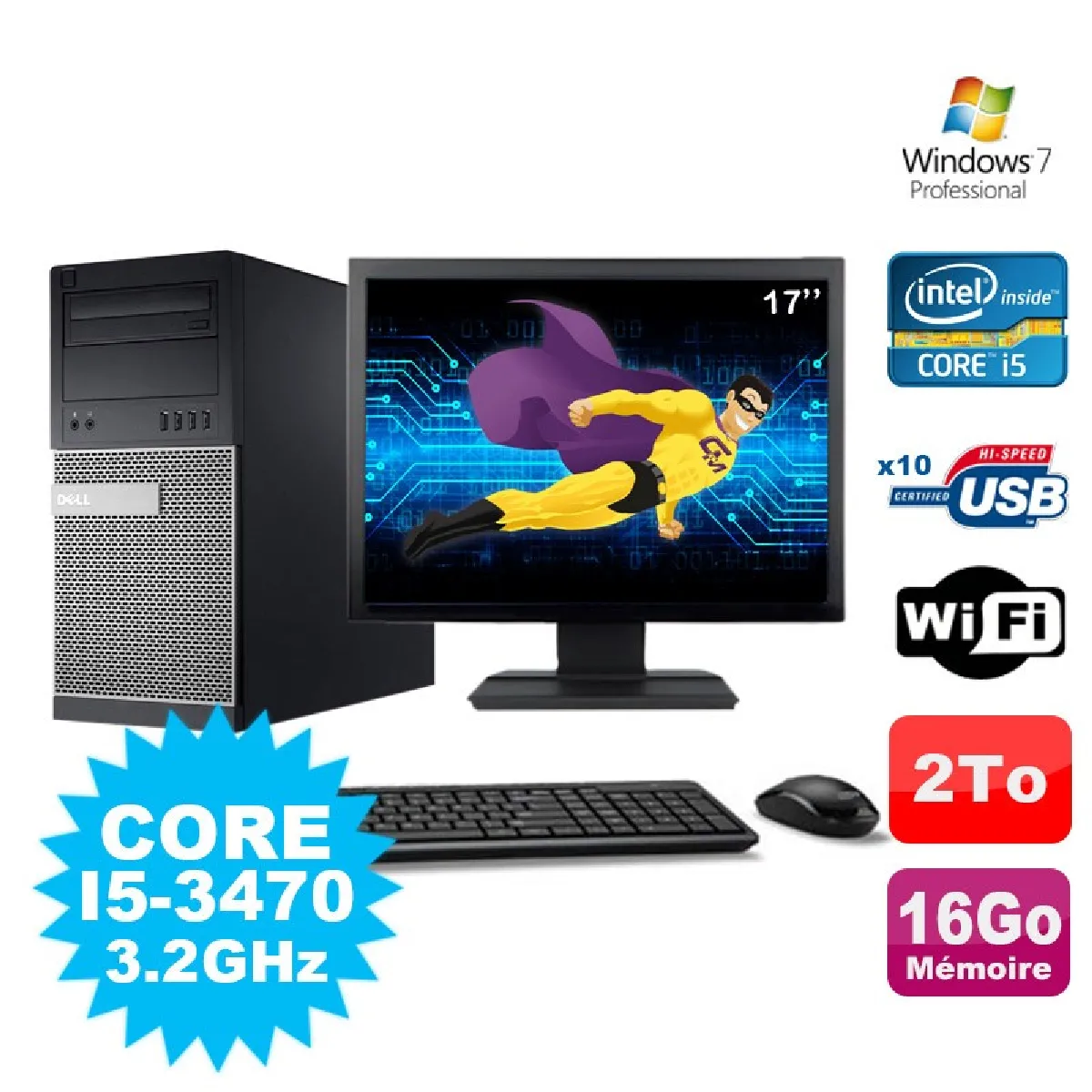 Acheter Dell Optiplex 7010 MT État correct - 742,50 € Dell Optiplex 7010 MT État correct Dell reconditionné disponible sur Rue du Commerce Seconde Vie