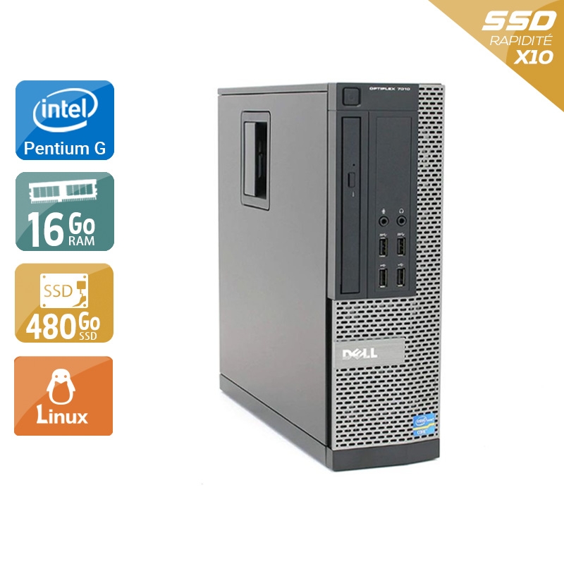 Dell Optiplex 7020 SFF Pentium G Dual Core - 16Go RAM 480Go SSD Linux Très bon étatOccasion certifiée reconditionnée Bon état - 307,50 € Dell Optiplex 7020 SFF Pentium G Dual Core - 16Go RAM 480Go SSD Linux Très bon étatOccasion certifiée reconditionnée Bon état reconditionné disponible sur Kiatoo
