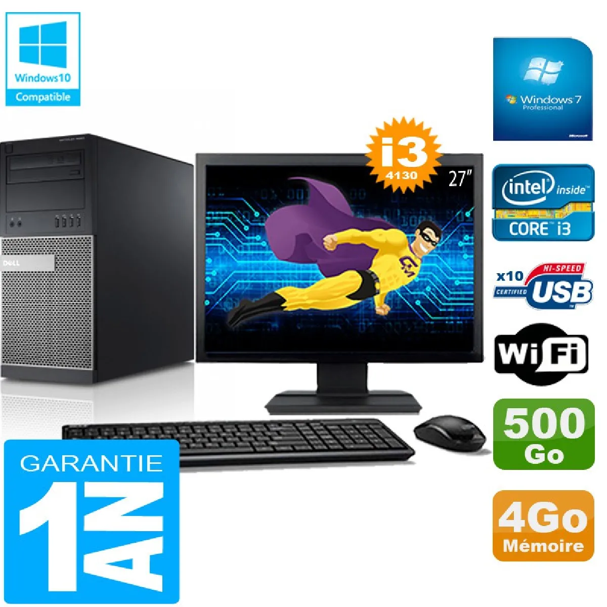 Dell Optiplex 9020 MT - Noir État correct - 284,50 € Dell Optiplex 9020 MT - Noir État correct Dell reconditionné disponible sur Rue du Commerce Seconde Vie