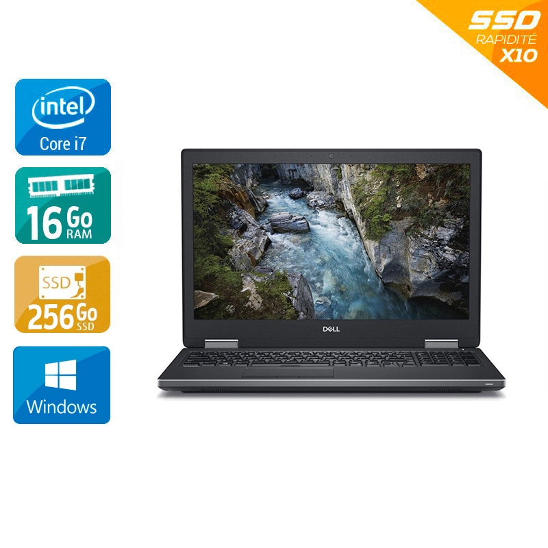Dell Precision 7530 15,6'' i7 Gen 8 - 16Go RAM 256Go SSD Windows 11 État correctOccasion certifiée reconditionnée Bon état reconditionné disponible sur Kiatoo