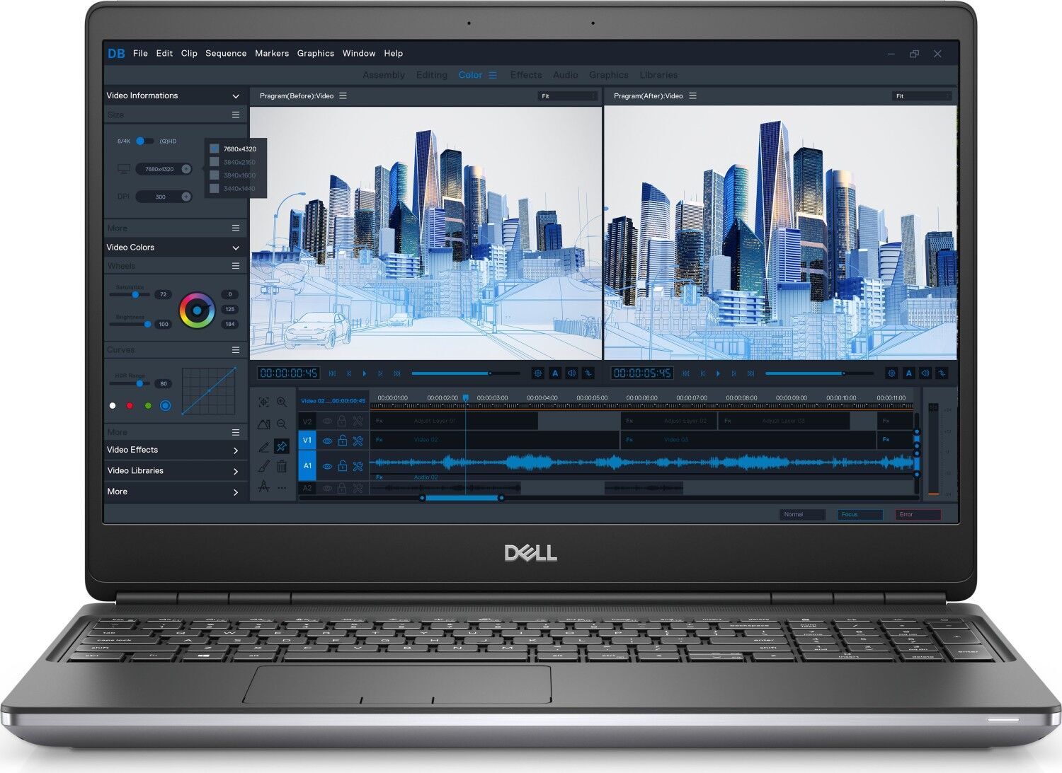 Dell Precision 7560 i5-11500H 15.6" 16 GB 256 GB SSD FHD T1200 Win 11 Pro FR Bon état Dell reconditionné disponible sur Refurbed