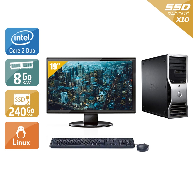 Dell Precision T3400 Tower Core 2 Duo + Écran - 19'' 8Go RAM 240Go SSD Linux Bon étatOccasion certifiée reconditionnée Bon état - 224,17 € Dell Precision T3400 Tower Core 2 Duo + Écran - 19'' 8Go RAM 240Go SSD Linux Bon étatOccasion certifiée reconditionnée Bon état reconditionné disponible sur Kiatoo