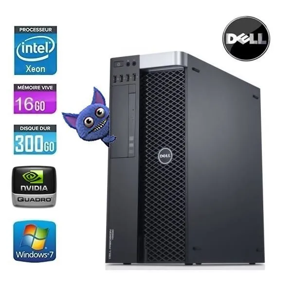 DELL PRECISION T5600 XEON E5-2620 2.0GHZ Reconditionné - 279,00 € DELL PRECISION T5600 XEON E5-2620 2.0GHZ Reconditionné Dell reconditionné disponible sur Cdiscount Seconde Vie