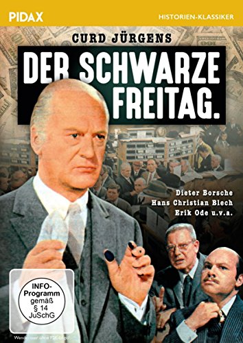 Der schwarze Freitag / Spannender Film über den New Yorker Börsenkrach 1929 mit Curd Jürgens, Erik Ode und Dieter Borsche (Pidax Film-Klassiker) Très bon état N/A reconditionné (offre indisponible)