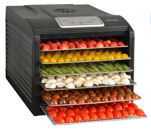 Déshydrateur Kitchen Chef SECCO 6 BLACK 500 W Noir État correct N/A reconditionné disponible sur Fnac