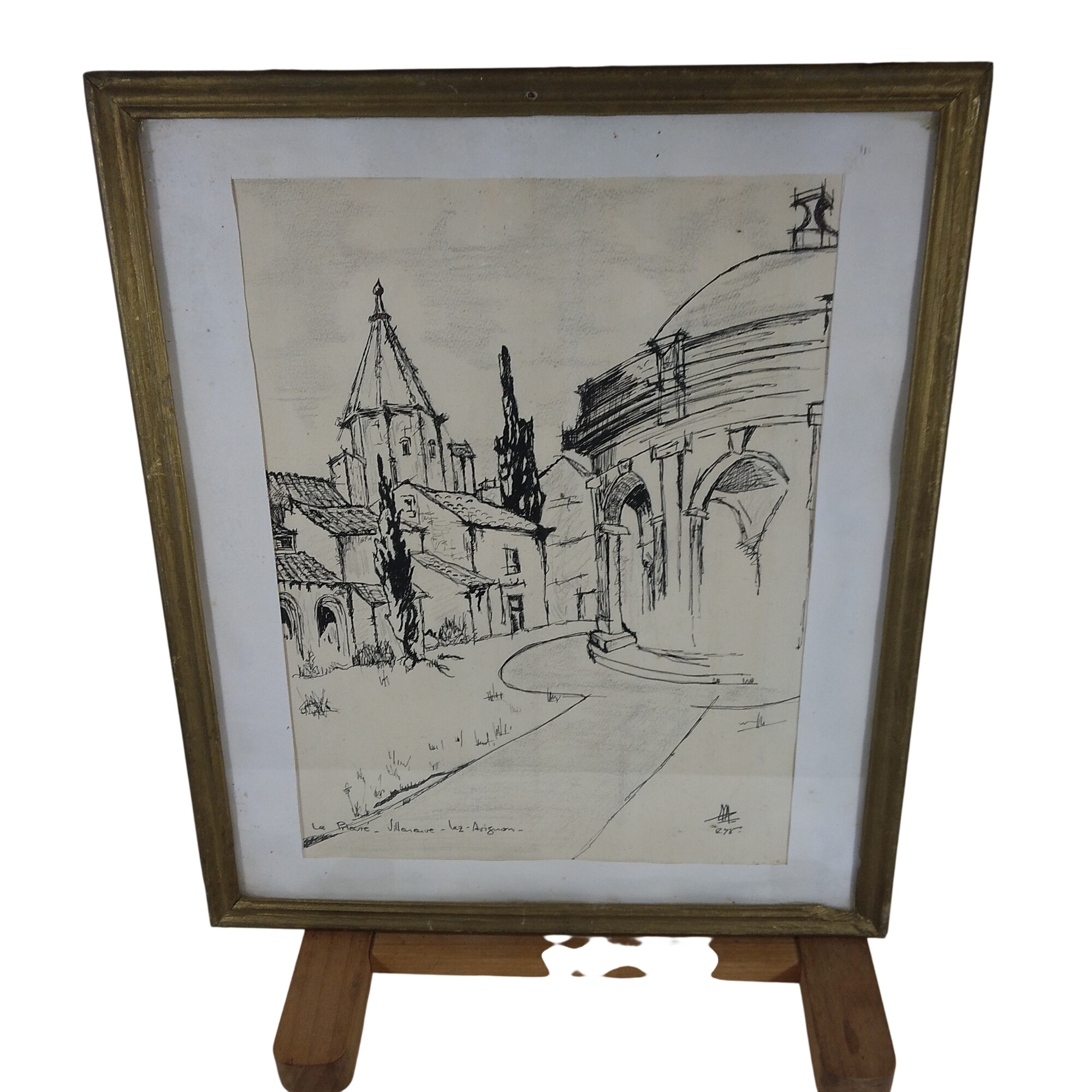 Acheter Dessin au stylo noir - Le prieuré, Villeneuve-Lès-Avignon - 10,00 € Dessin au stylo noir - Le prieuré, Villeneuve-Lès-Avignon reconditionné disponible sur Label Emmaüs