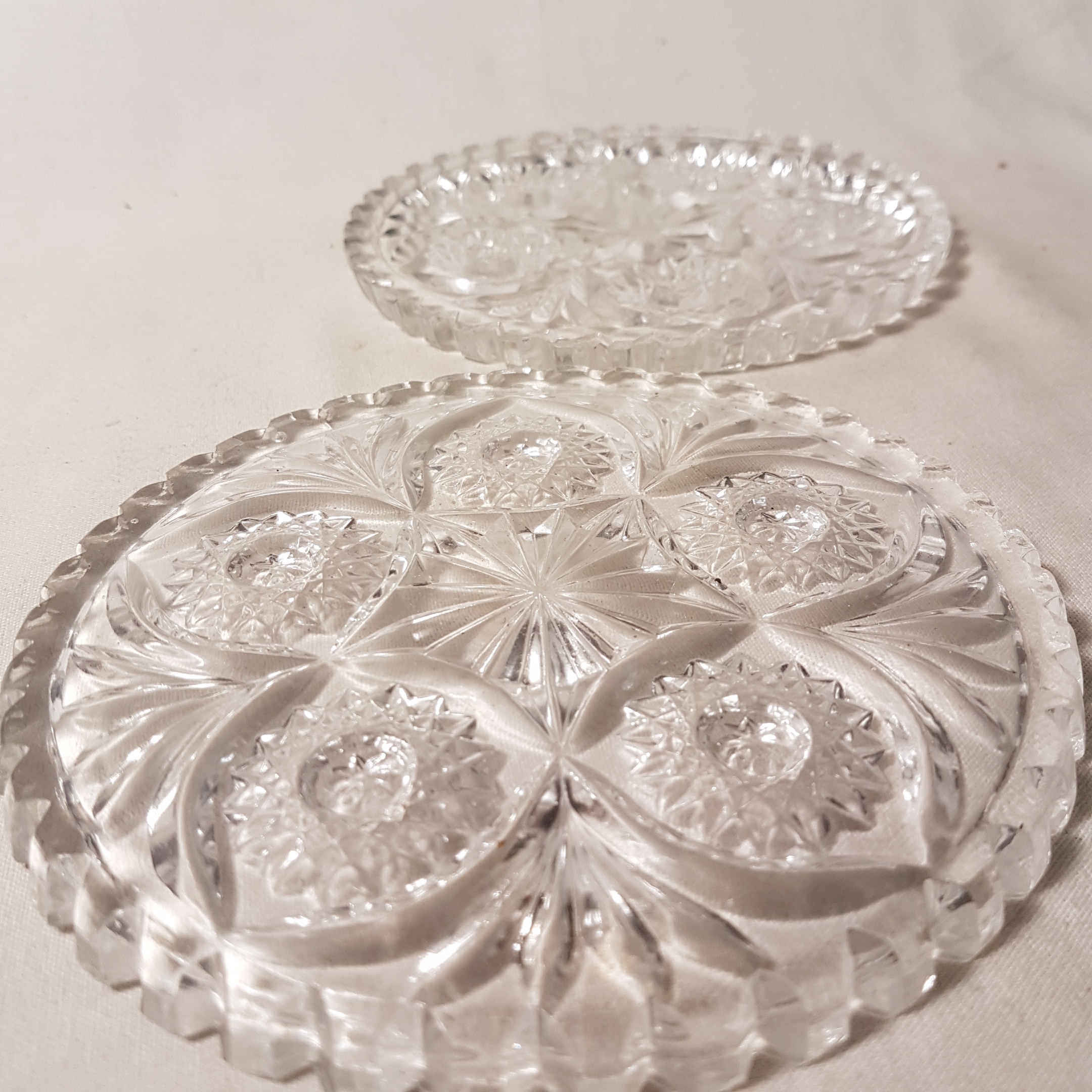 Voir photo 2 de Dessous de bouteille rétro en verre diamètre 13,8 cm Dessous de bouteille rétro en verre diamètre 13,8 cm Parfait état reconditionné photo 2