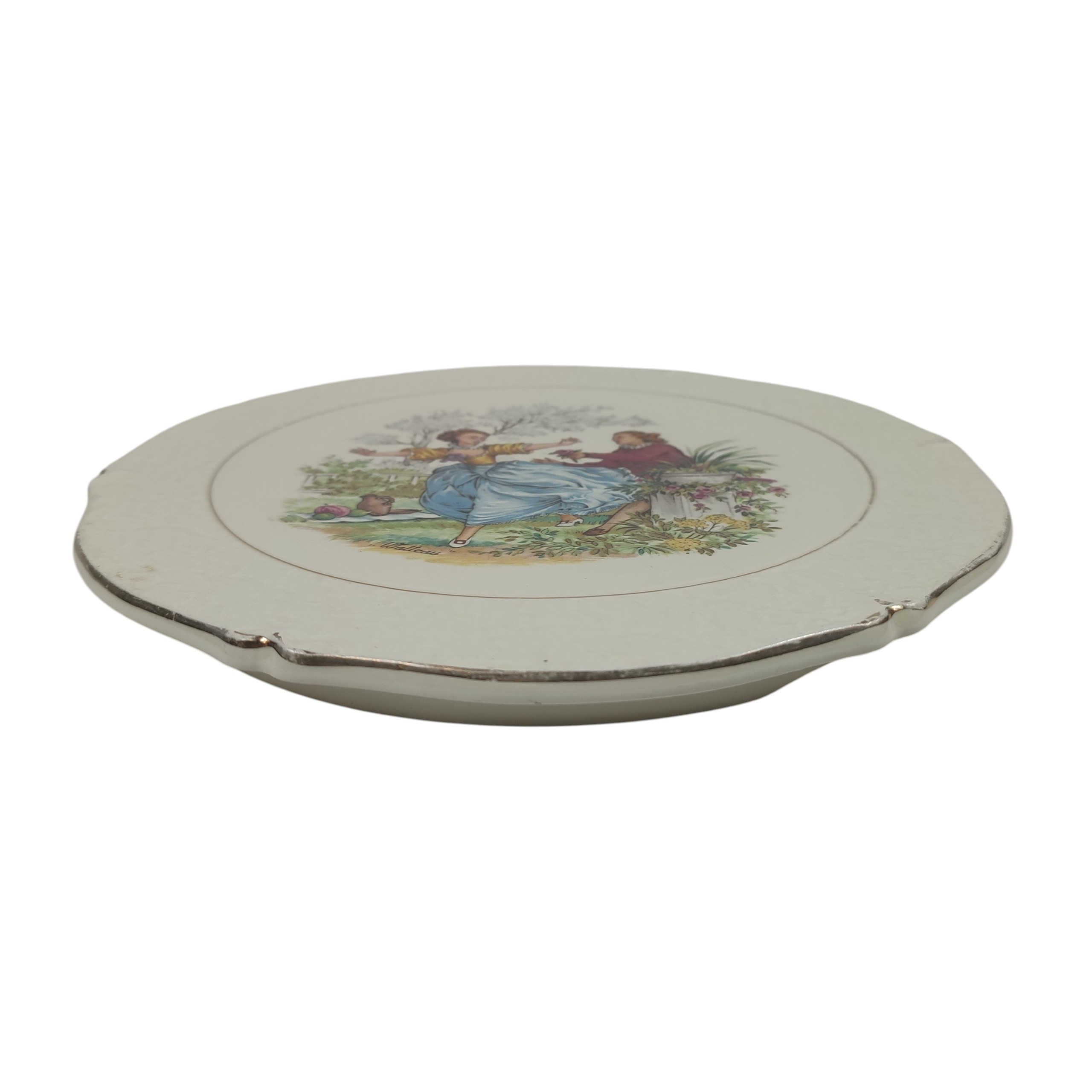 Voir photo 3 de Dessous de plat Ceranord St Amand - Modèle "Watteau" Dessous de plat Ceranord St Amand - Modèle "Watteau" Bon état reconditionné photo 3