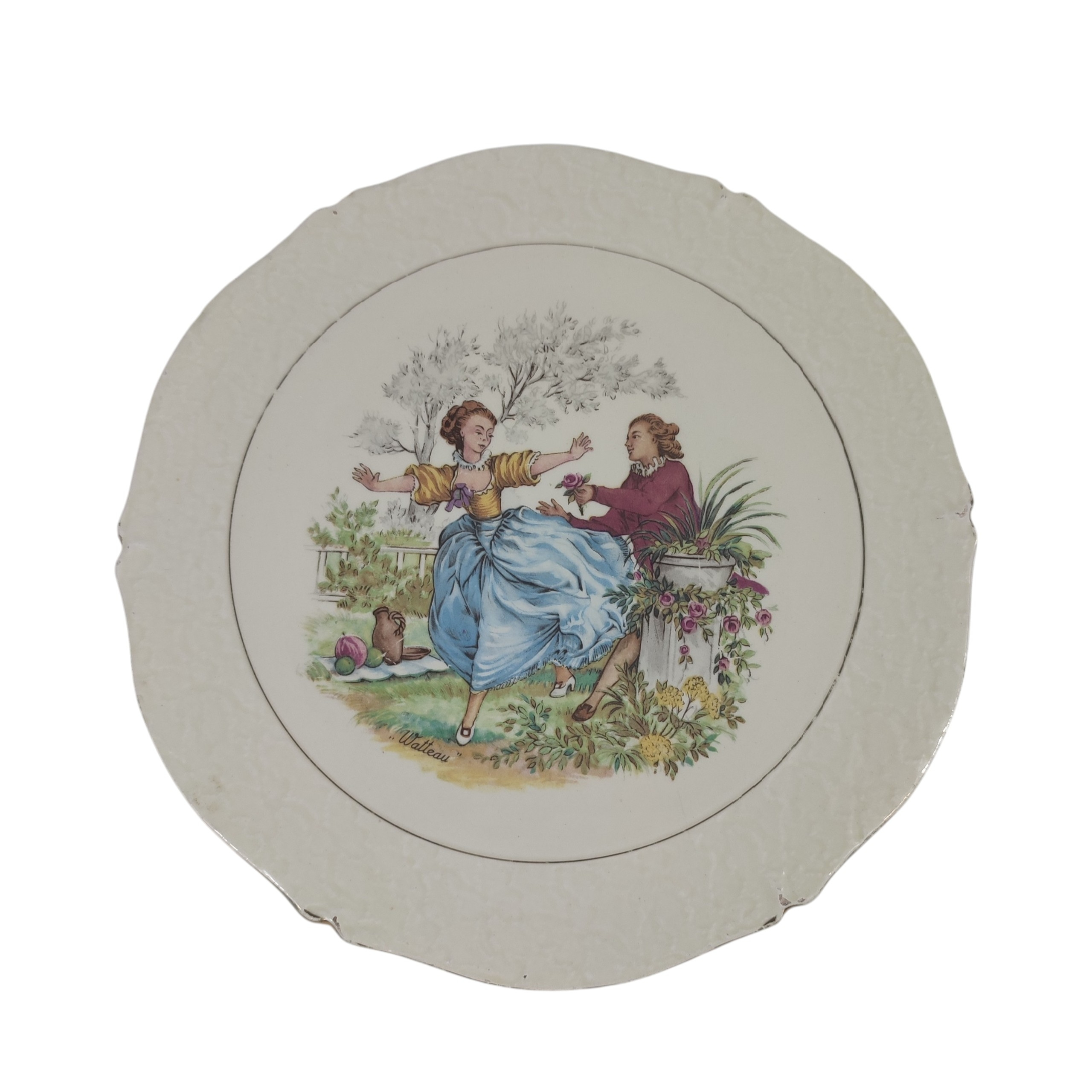 Dessous de plat Ceranord St Amand - Modèle "Watteau" Bon état - 13,00 € Dessous de plat Ceranord St Amand - Modèle "Watteau" Bon état reconditionné disponible sur Label Emmaüs