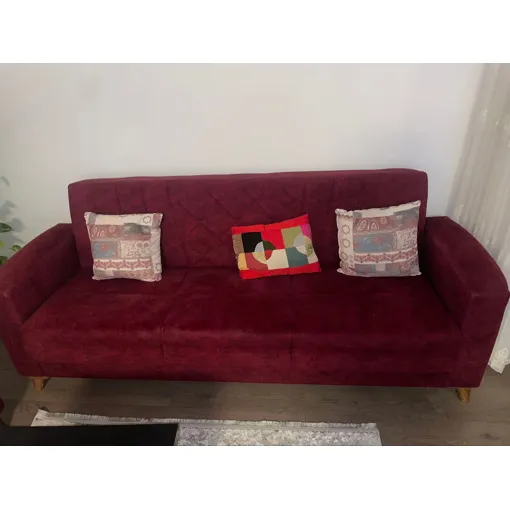 Deux canapé rouge à vendre ensemble occasion reconditionné disponible sur Rakuten